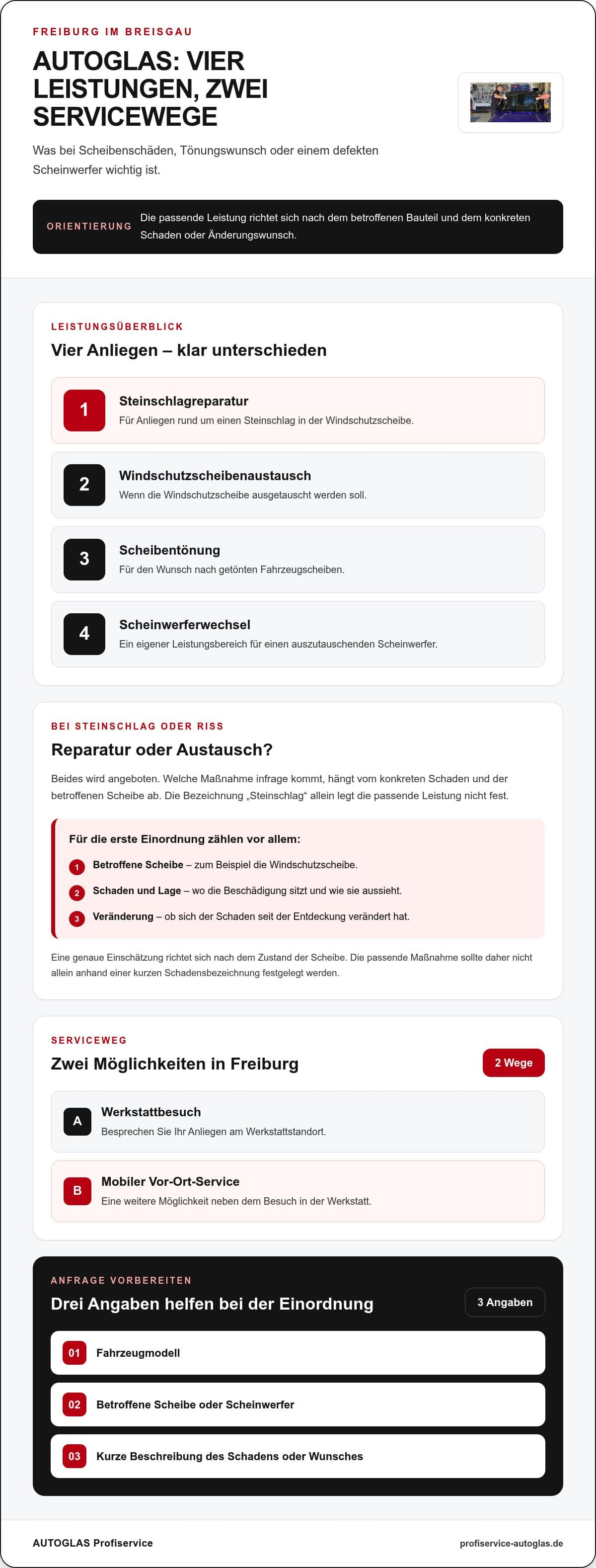 Autoglas Werkstatt Freiburg